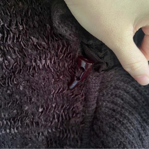 Pretty Angel Brown Long Ruffle Lace Cardigan Large - Picture 10 of 12